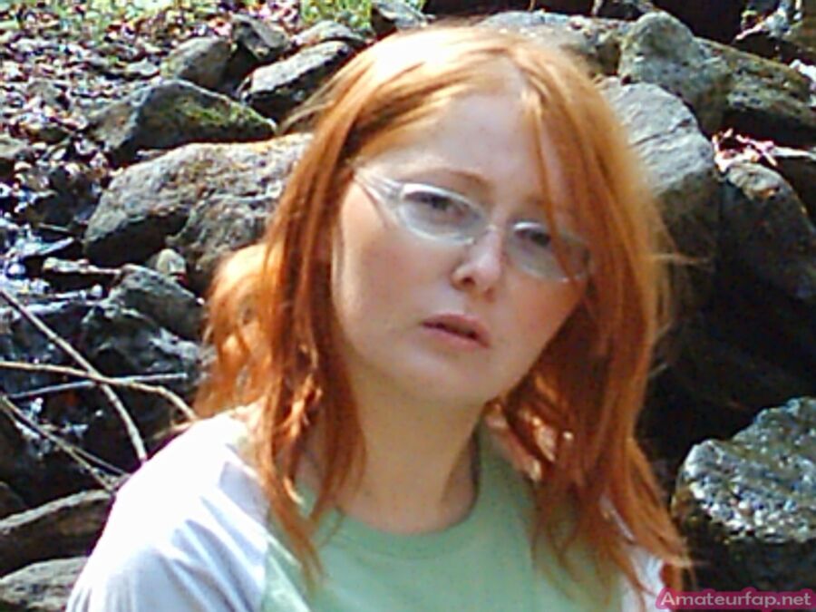 Free porn pics of Nerdy Redhead Babe Outdoor 24 of 40 pics
