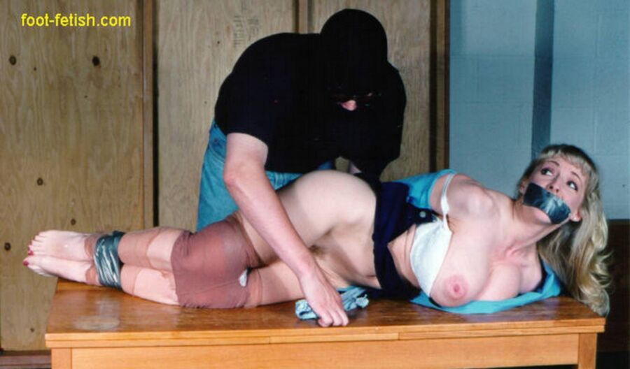 moms with red ball gag in fixed positions. 