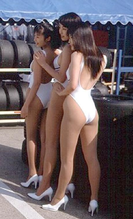 Free porn pics of Beautiful Race Queens In White One Piece Suits 4 of 50 pics