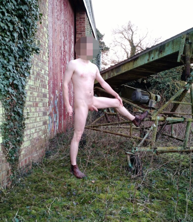 Free porn pics of Me naked by a barn in the countryside 12 of 21 pics