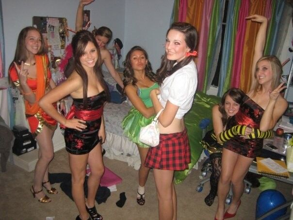 Free porn pics of Slutty teen halloween party girls. 5 of 22 pics