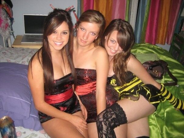 Free porn pics of Slutty teen halloween party girls. 16 of 22 pics