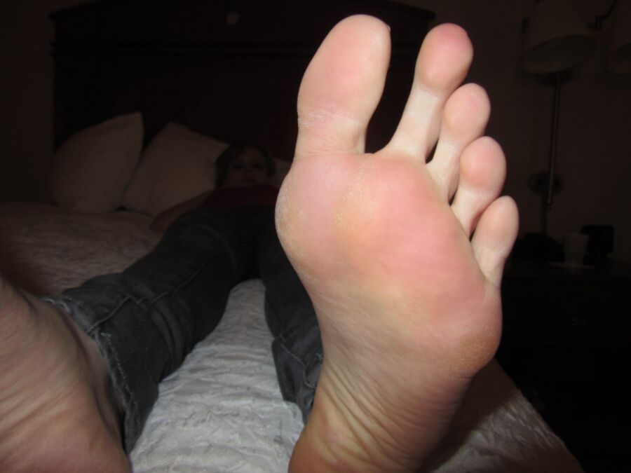 Free porn pics of Footjob with Long Skinny Toes 2 of 21 pics