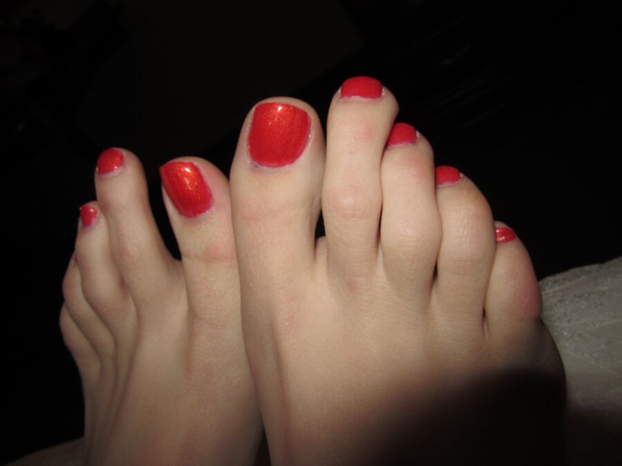Free porn pics of Footjob with Long Skinny Toes 3 of 21 pics
