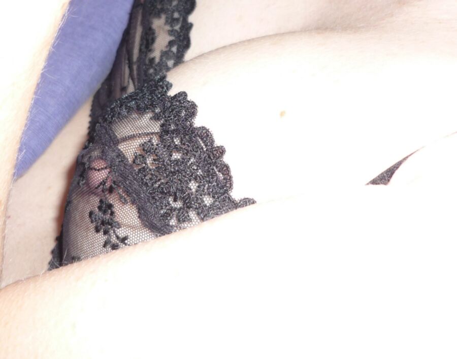Free porn pics of HARD nipples in see thru bra & knickers 10 of 21 pics