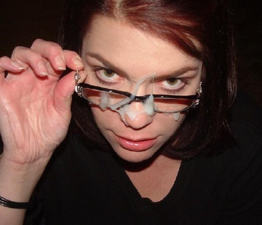 Sperma auf brille