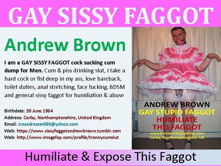 Free porn pics of GAY STUPID FAGGOT FOR REPOSTING AND HUMILIATION 8 of 9 pics