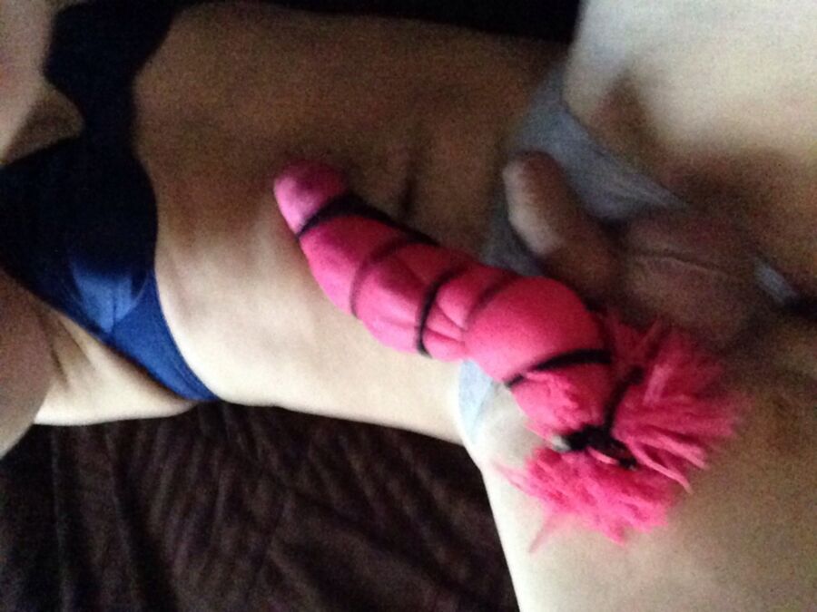 Free porn pics of Furry boi and new homeade toy ;) 12 of 16 pics