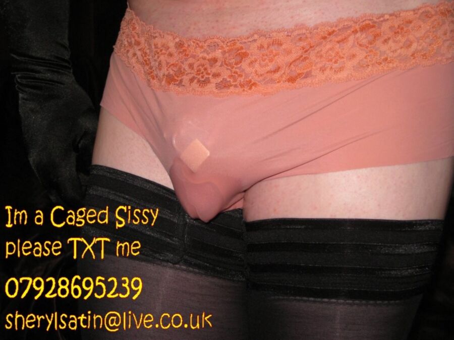 Free porn pics of Sissy Sheryls Locked ||Clitty in and out of pink Panties 7 of 19 pics