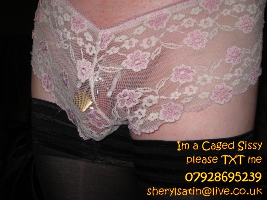 Free porn pics of Sissy Sheryls Locked ||Clitty in and out of pink Panties 14 of 19 pics
