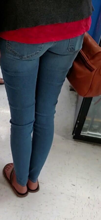 Free porn pics of Candid Teen in Jeans with tight ass 8 of 26 pics