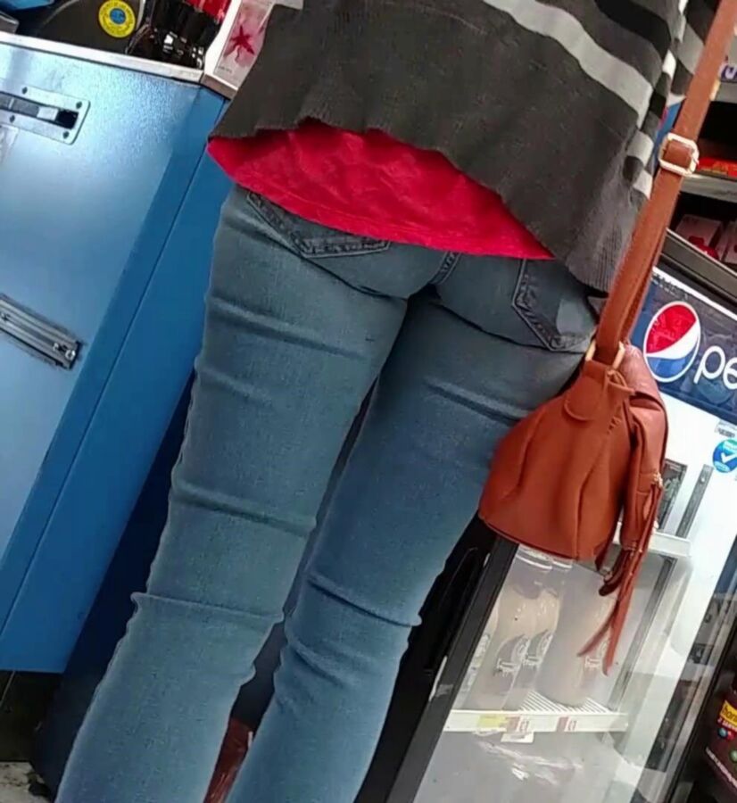 Free porn pics of Candid Teen in Jeans with tight ass 12 of 26 pics